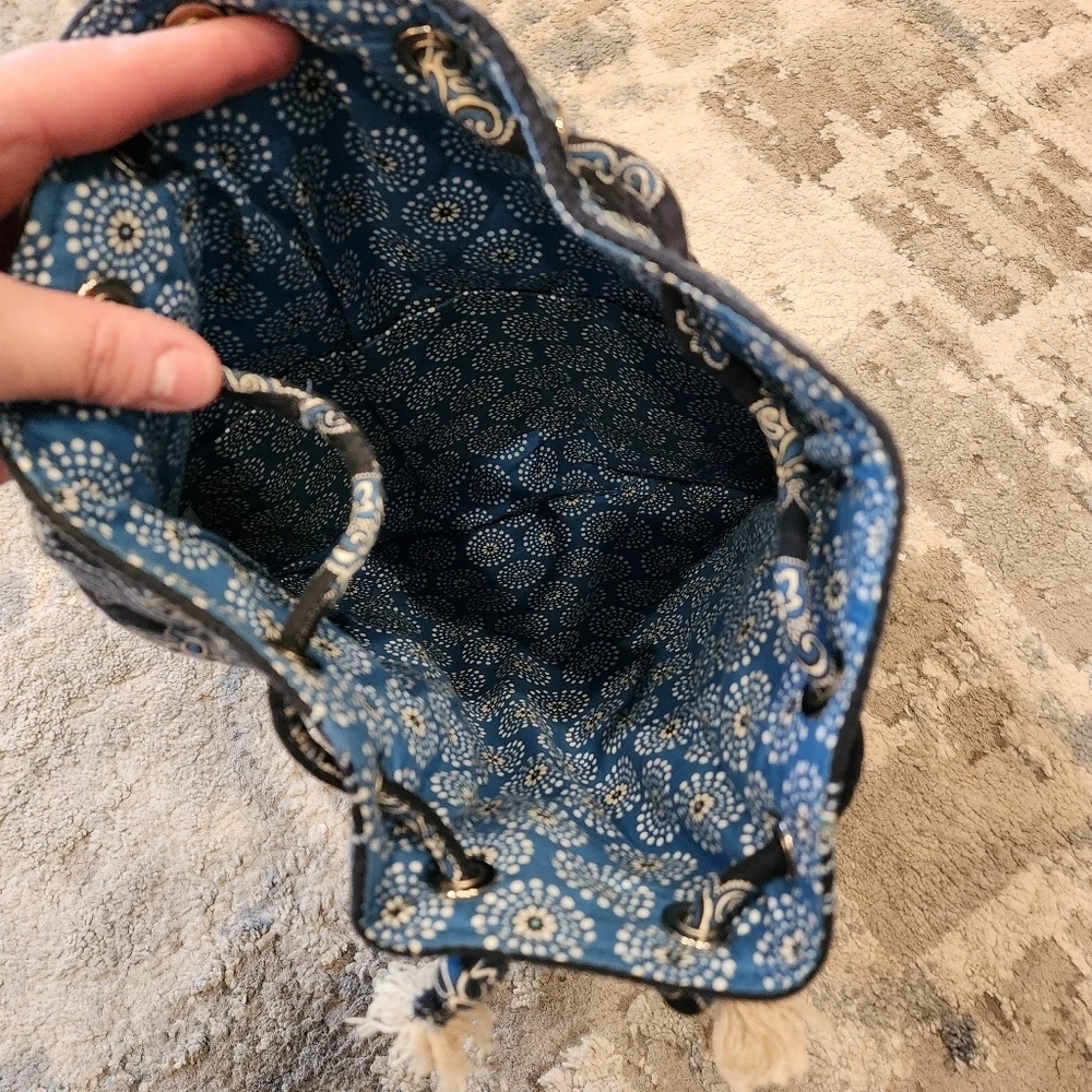 Vera‎ Bradley Blue Backsack backpack. 15